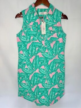 NWT Vineyard Vines Tropical Sleeveless Shift Dress Vacation Summer  | Size 0